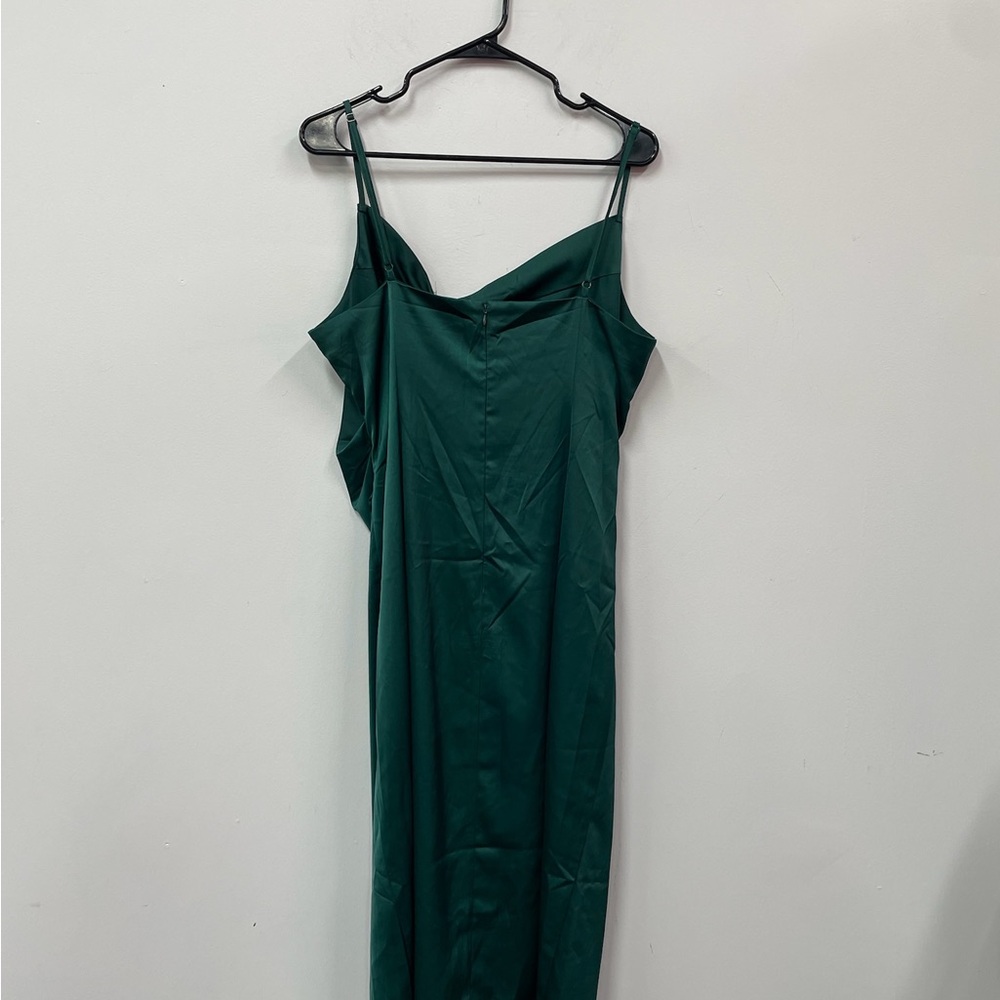 Lulus Women’s Green Satin LongDress